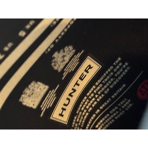 Hunter Original Tall Rain Boots Womens 7 Black Matte Waterproof WFT1000RMA - Picture 5 of 6